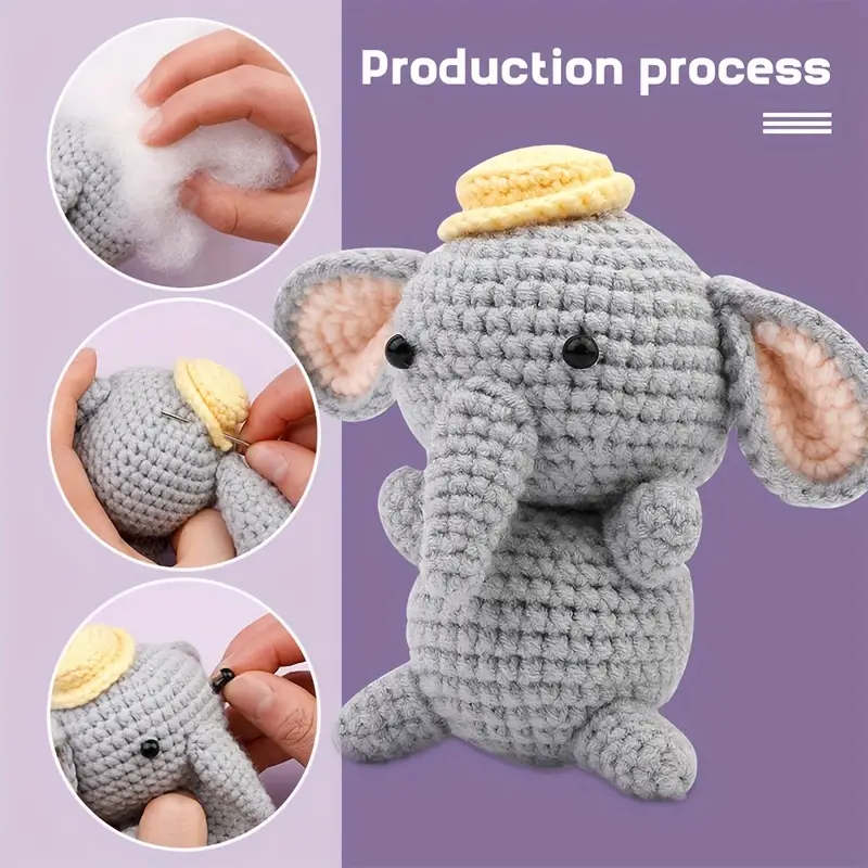 Elephant Crochet Kit