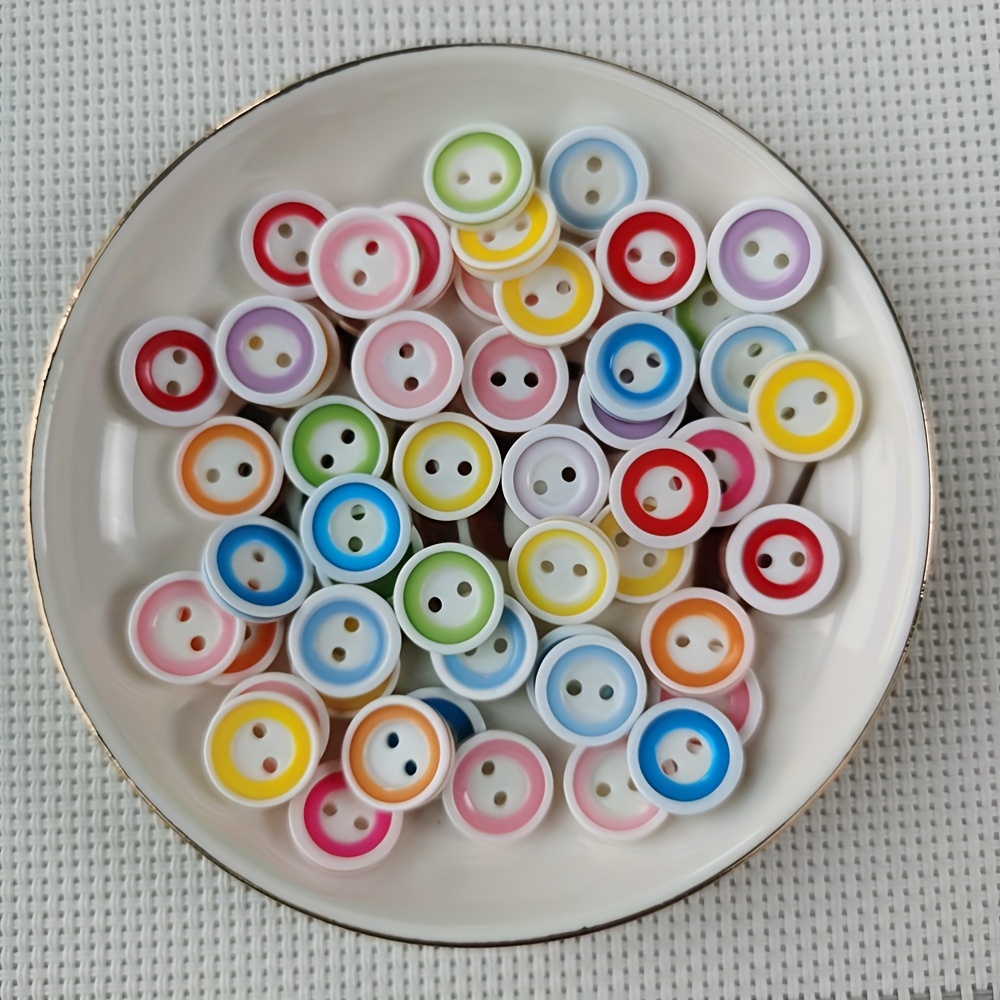 Buttons Plastic Buttons Two Holes Assorted Crafts Resin - Temu