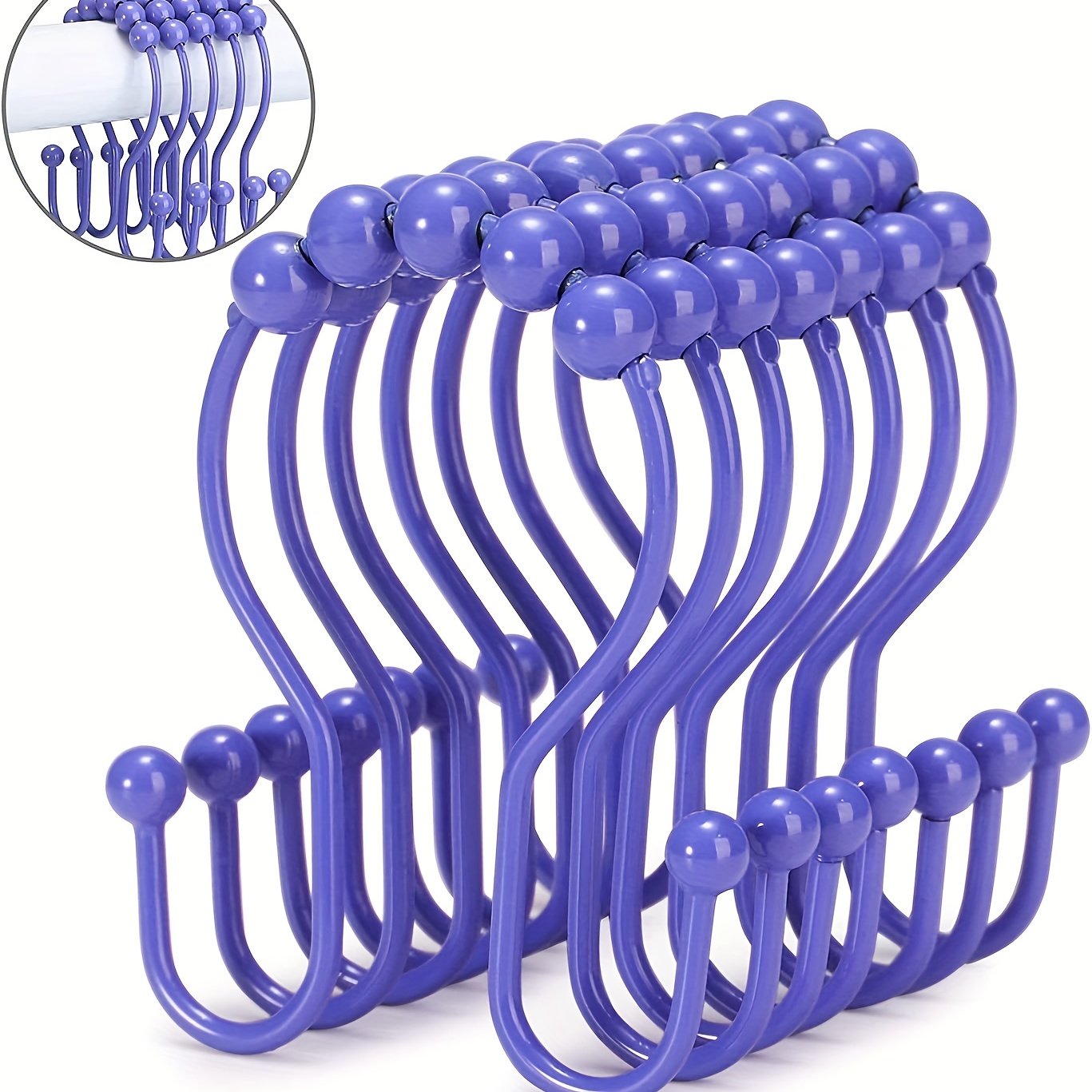 Bath Rings Transparent Twistable High Quality C shaped Hooks - Temu