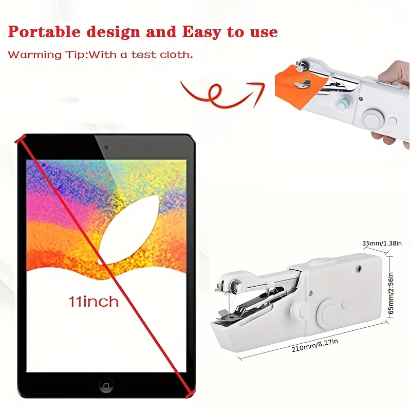 Portable Handheld Sewing Machine for Quick Stitching - Ideal for