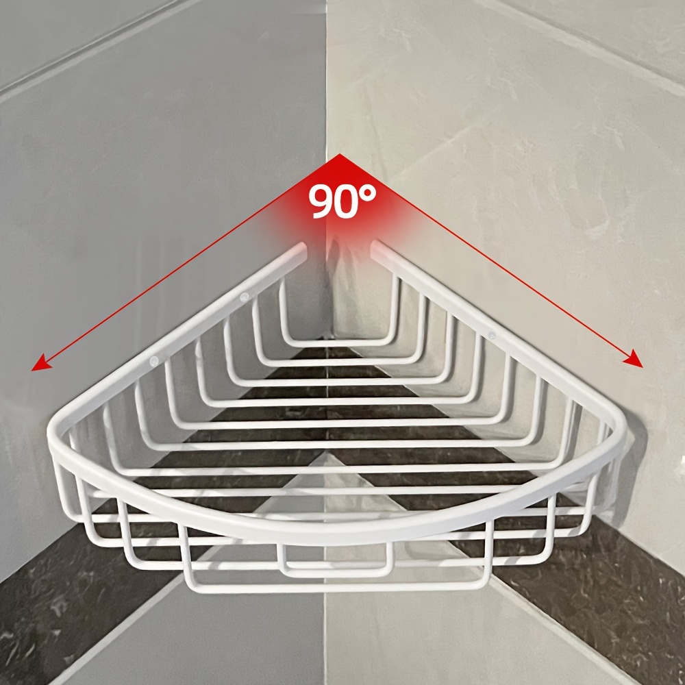 Corner Shower Caddy, Wall Mounted Aluminum Rust And Corrosion