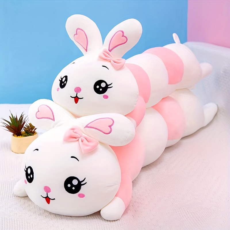 Cute Cartoon Rabbit Long Body Plush Cute Stuffed Soft - Temu