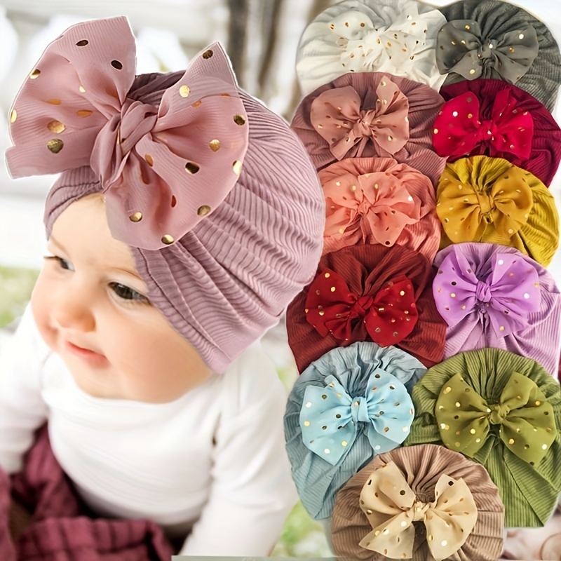 Gorro Turbante Flor Para Bebé Niña Diferentes Colores