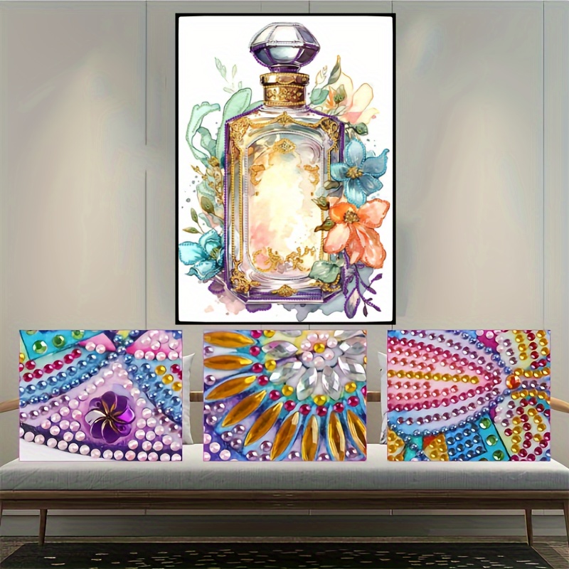 5D Diamond Mosaic Diamond Embroidery Fashioned Perfume Bottle
