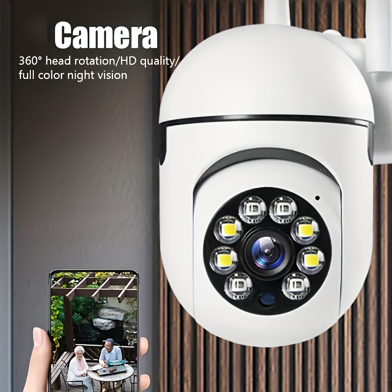 Caméra De Surveillance Sans Fil À 360° - Surveillez Votre Maison Jour Et  Nuit Avec Une Télécommande De Téléphone Portable Et Une Lampe E27 !