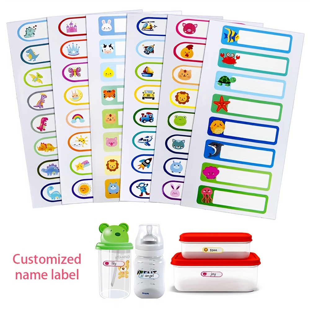 24 x aufkleber sticker personalisiert etiketten kinder schuhe  namensschilder