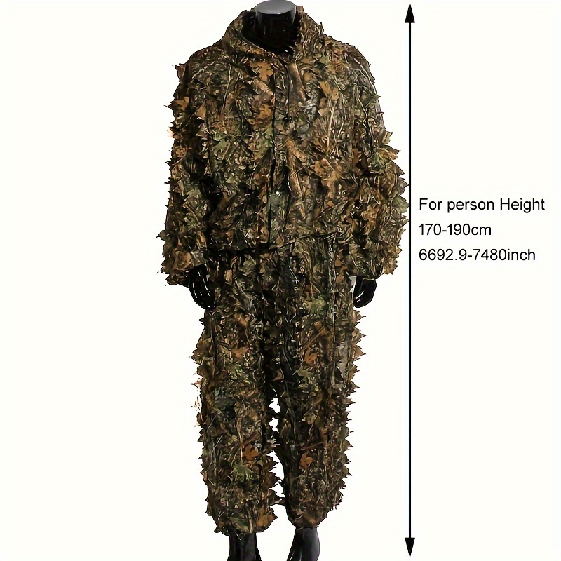 Ropa de caza de camuflaje transpirable para hombre, trajes