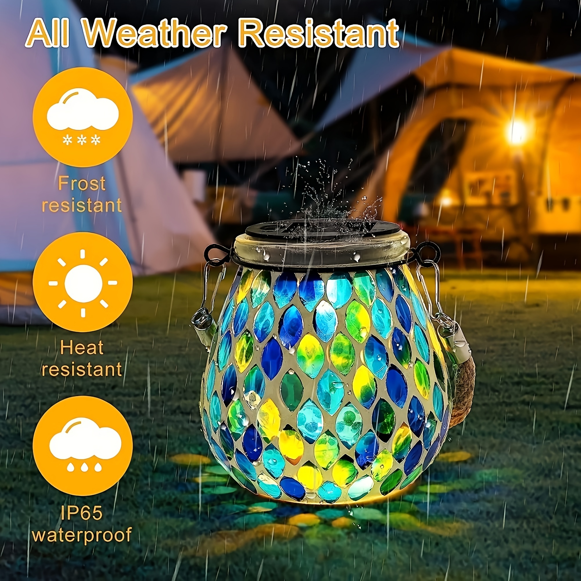 Solar Gradient Heat Balloon Hanging Light Outdoor Garden - Temu Canada