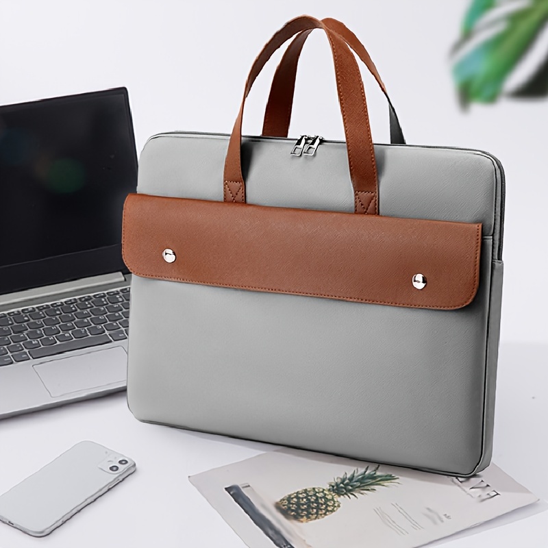 Simple Business Commuter Briefcase, New Fashion Large Capacity Men's And  Women's Portable Business Bag Laptop Bag, Notebook Protective Cover - Temu
