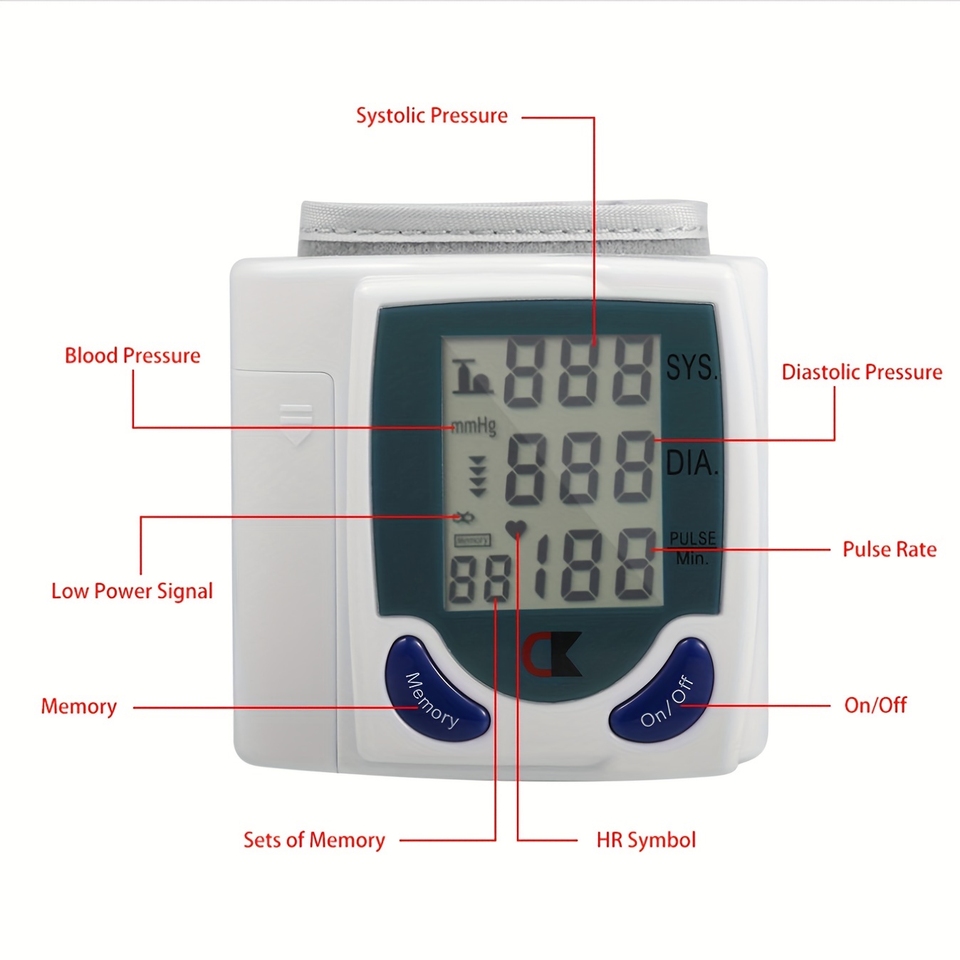 LCD Display Blood Pressure Monitor Automatic Digital Sphygmomanometer  Diagnostic Tool for Kids and Children Age 3-12 - China Health Care, Blood  Pressure Monitor