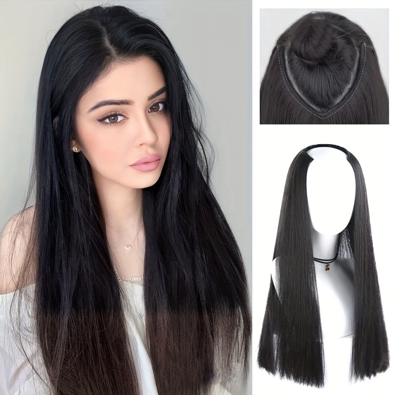 Long Straight Hair Extension For Women Natural Looking - Temu