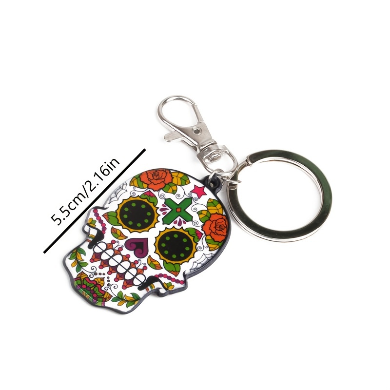 Charm Calavera mexikanischer Acryl-Zucker-Hummer-Schlüsselanhänger,  Totenkopf-Schlüsselanhänger, Halloween-Schlüsselanhänger – die besten  Artikel im Online-Shop Joom Geek