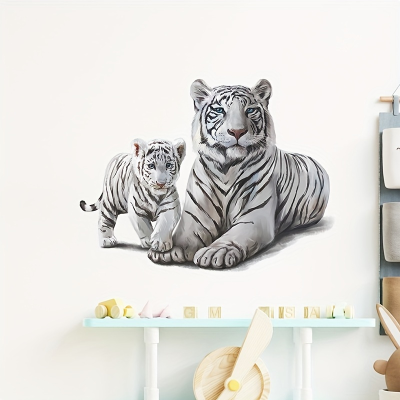 1pc Nuevo Adhesivo Pared Tigre Decoración Sala Dormitorio - Temu