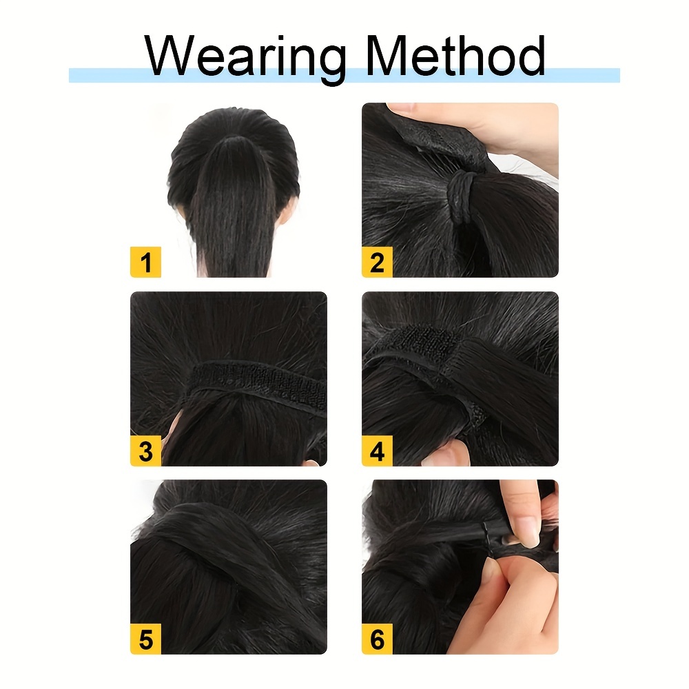 Curly Hair Extension Wrap Around Long Hairpiece Ash Blonde Ginger Brown
