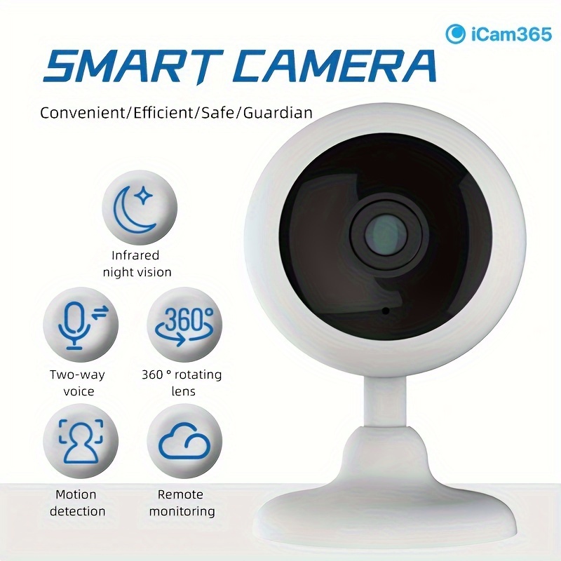 Caméra sans fil hd pour bébé et animaux de compagnie avec audio  bidirectionnel, vision nocturne infrarouge, détection de mouvement,  compatible 5g