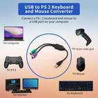 usb to ps 2 cable adapter keyboard mouse converter adapter for the pc keyboard