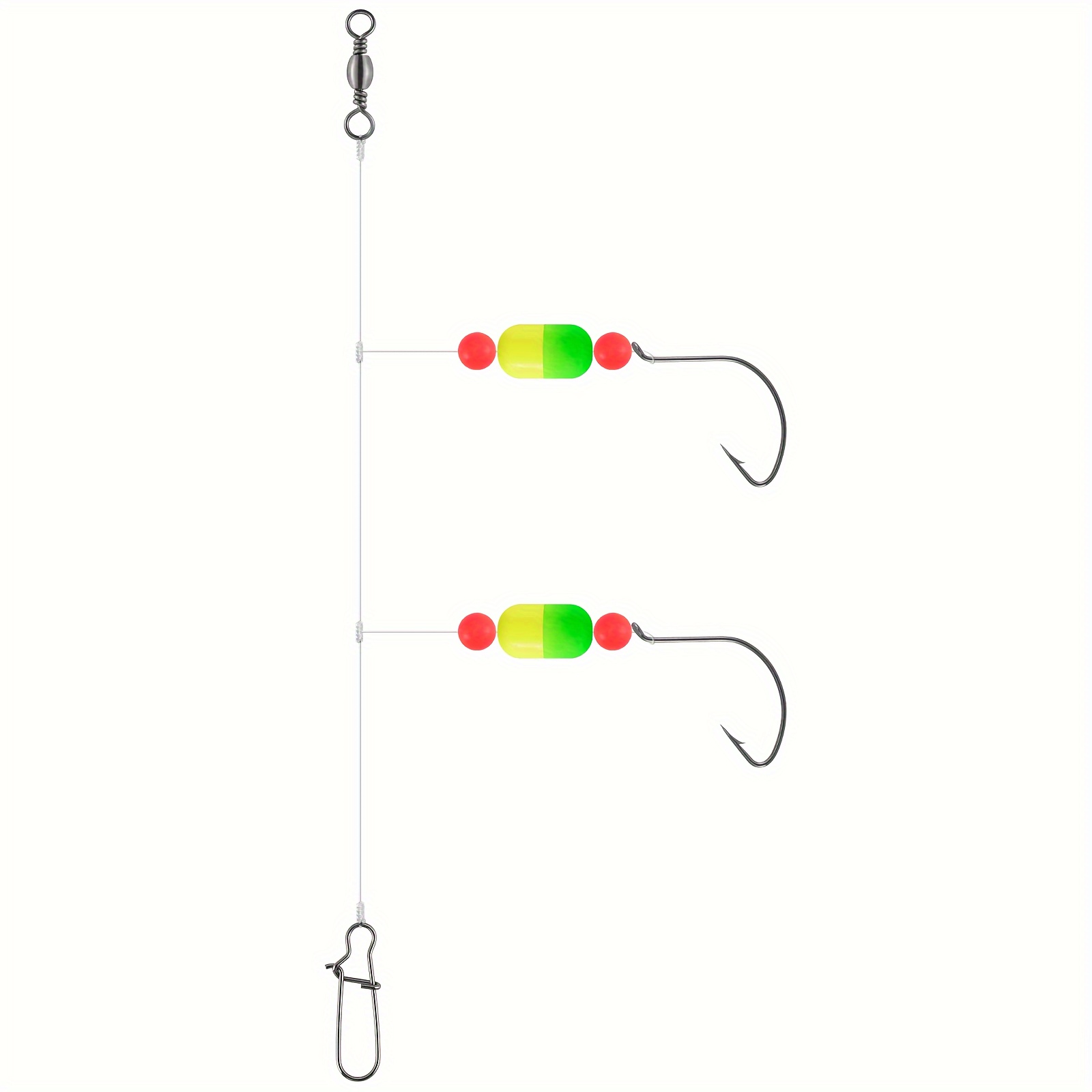 3pcs Pompano Fishing Group, Fishing Rigs With Floats Beads And Swivels  Pins, Fishing Tackle For Saltwater