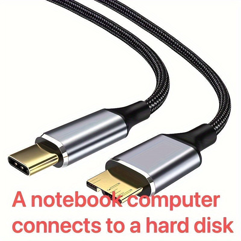 Câble de disque dur, câble USB 3.0 Type A vers Micro USB B, câble de disque  dur externe portable compatible avec Western, extension Seagate, Toshiba  Canvio, M