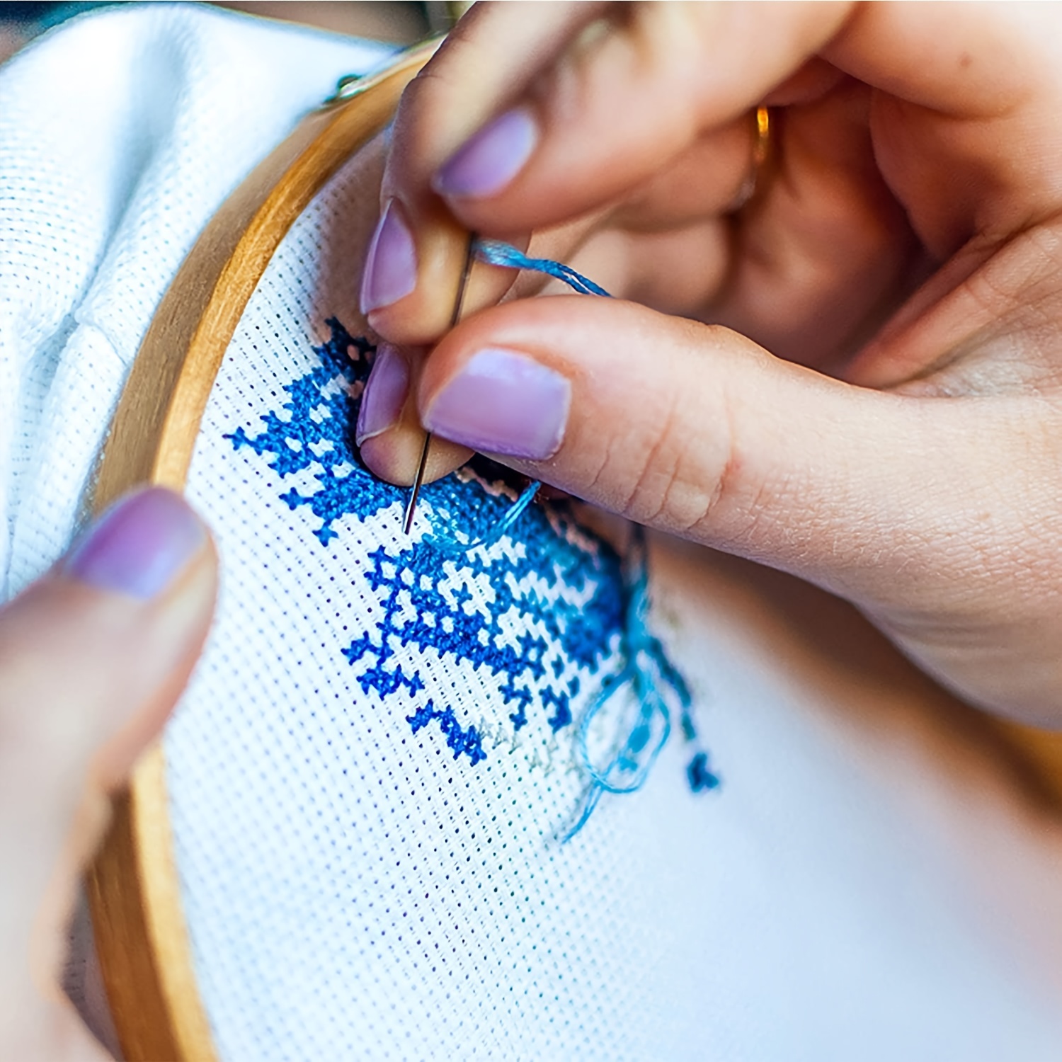 Aida 11 Count White Cross Stitch Embroidery cross stitch Fabric