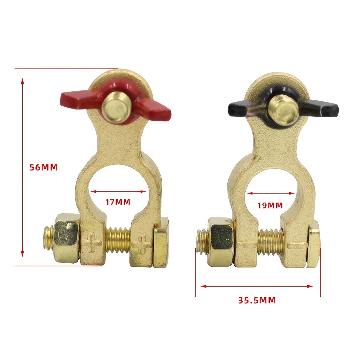 Brass Battery Terminal Connector Clamps Top Post Battery - Temu