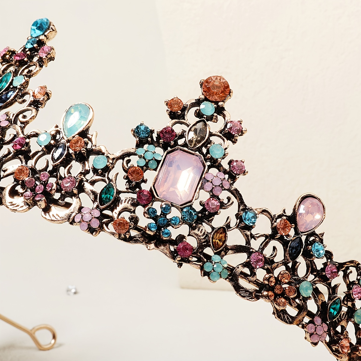 яркое украшение из драгоценных камней из сплава корона ободок для волос повязка на голову праздничные украшения принцесса диадема свадьба день рождения косплей костюмы украшения для волос детали 9