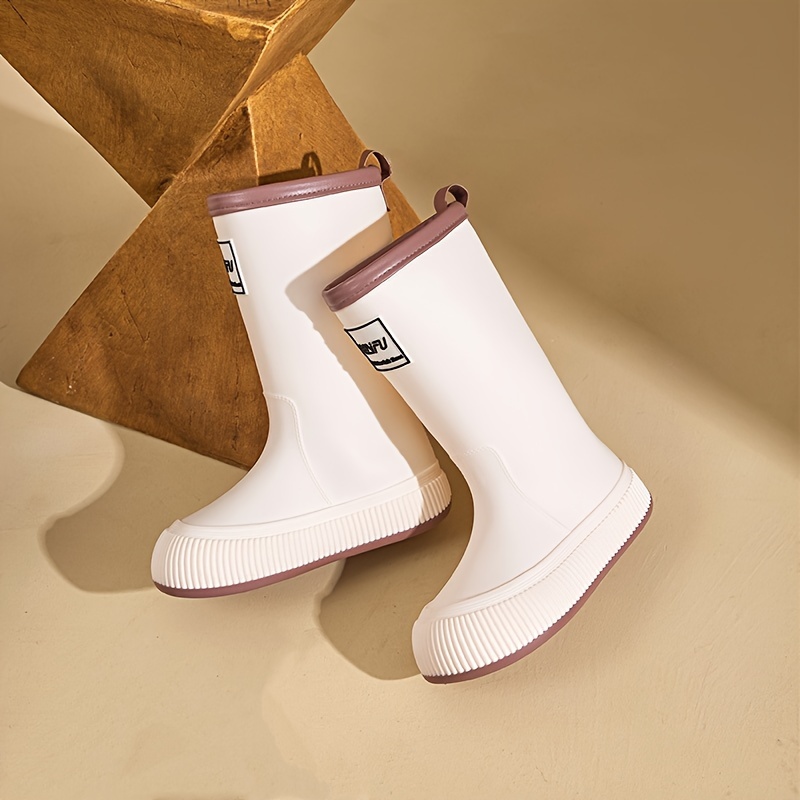 Women's High Water Boots Outer Wear Work Shoes Long Boots Waterproof