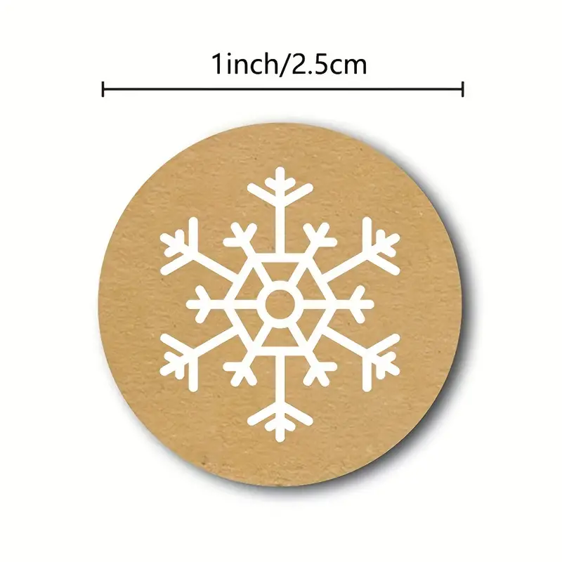 500pcs of Festive Christmas Snowflake Stickers - Perfect for Scrapbooking &  Stationery!