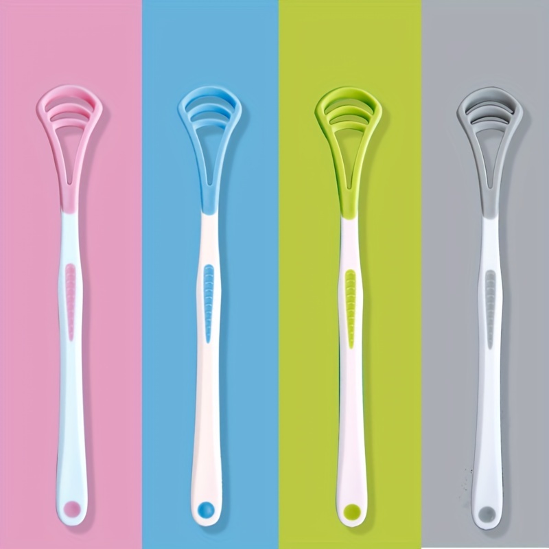 Silicone Tongue Scraper Oral Care Tool Adults