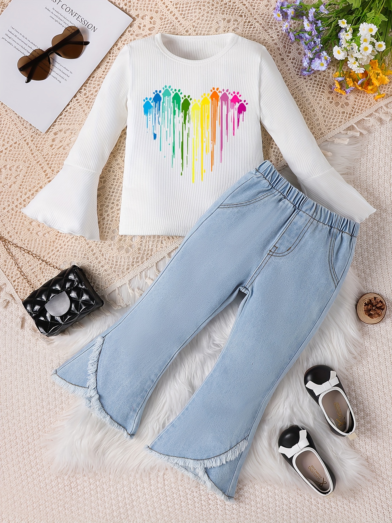 Stylish Tie Dye Set Pullover Top & Pants Outfit for Toddler Baby Boys & Girls, Christmas Gifts,Temu