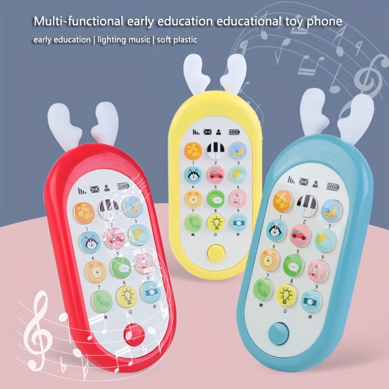 Téléphone pour bébé, Jouet pour téléphone portable pour bébé avec lumières  et musique, jouets d’apprentissage précoce