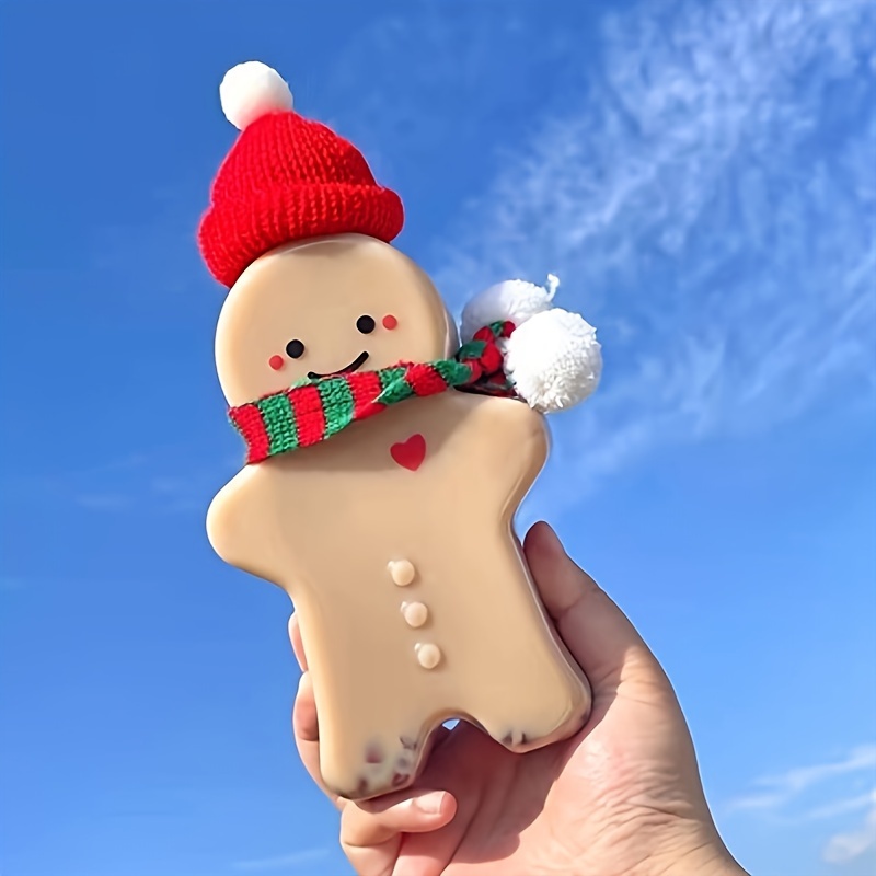 Christmas Gingerbread Man Juice Bottle Empty Portable Shaker - Temu