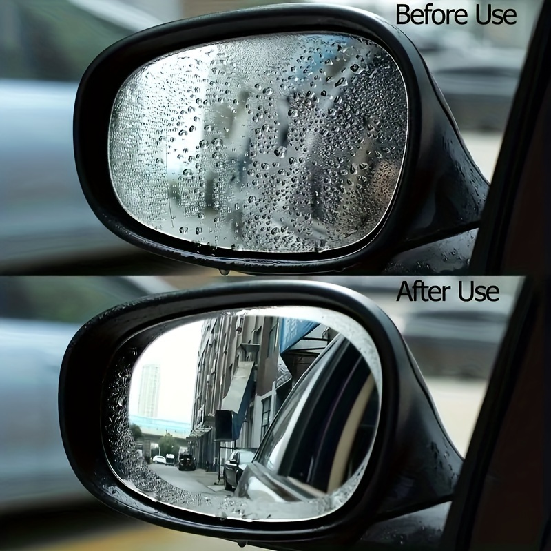 2 Stück Auto-Rückspiegel Regenschutzfolie Auto-Hecklinse Bleibt An