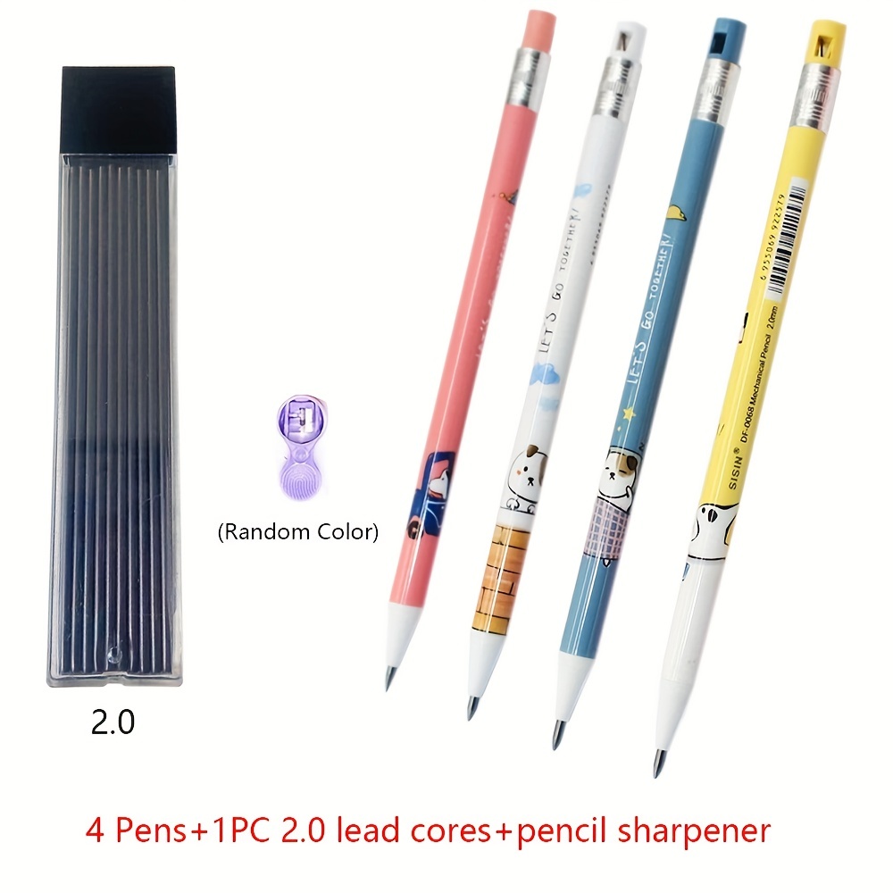 Set of cute hand drawn drawing tools including pencils; pens