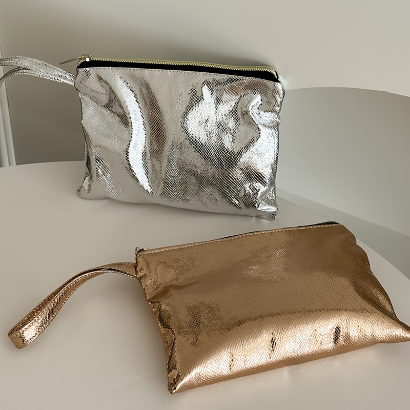

1pc Snakeskin Pattern Makeup Bag, Travel Portable Zipper Cosmetic Storage Bag Coin Purse, Gift For Girls Women