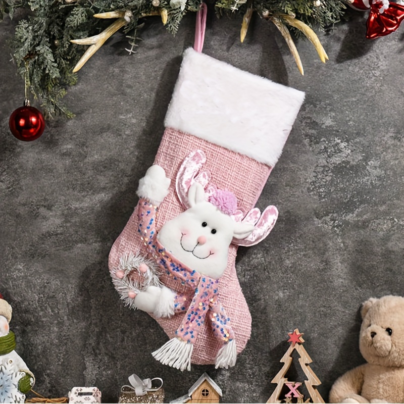 Christmas Decorate -Your-Own CHRISTMAS STOCKING Pink