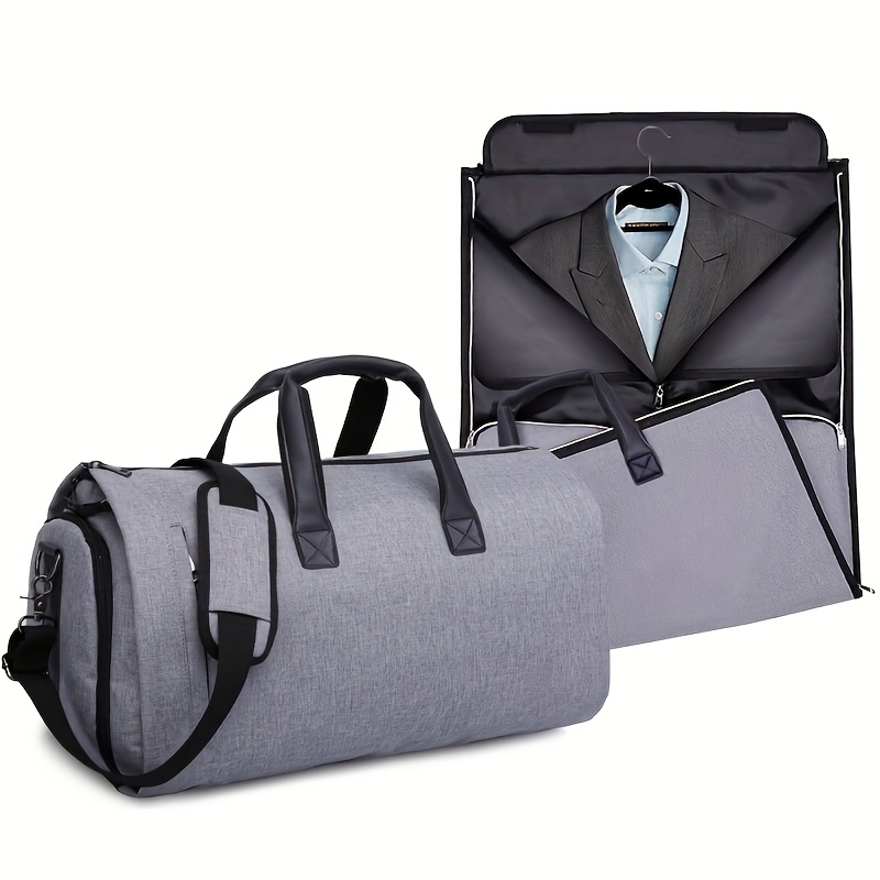 S-ZONE Convertible Travel Garment Bag, Carry on Garment Duffel Bag for Men  Women - 2 in 1 Hanging Suitcase Suit Business Travel Bag