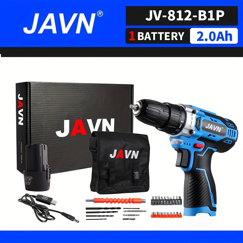 Javn 12v Cordless Drill Electric Screwdriver Mini Wireless - Temu