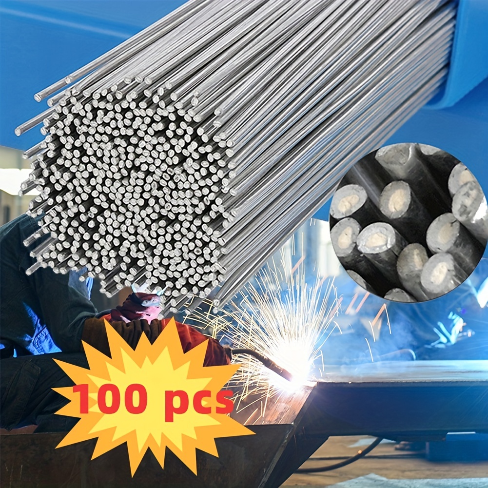 100pcs Universal Stainless Welding Wire, Radiator Low Temperature Flux  Cored Rods