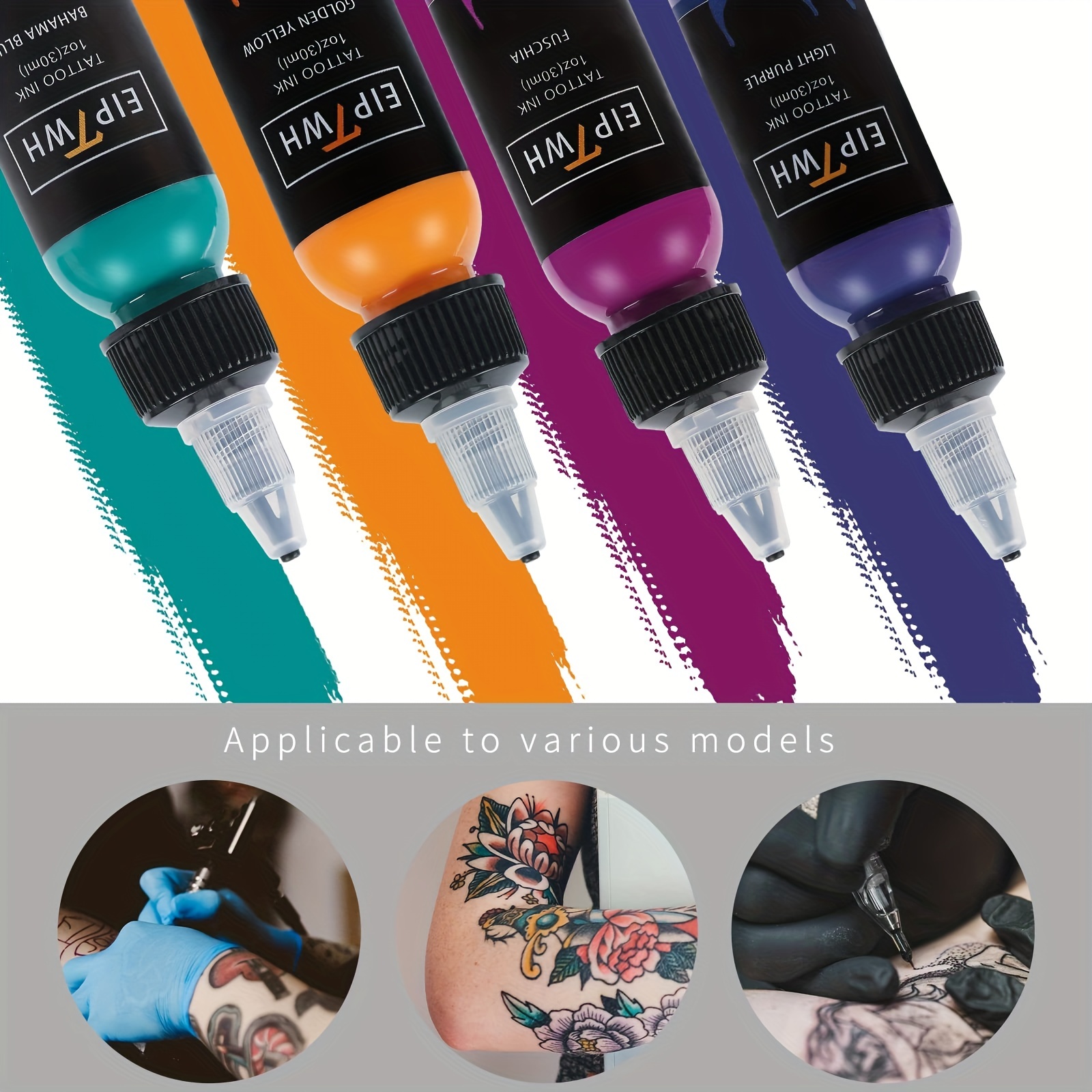 BaodeLi 14PCS Tattoo Ink Colors Set, 1oz (30ml) Tattoo Inks