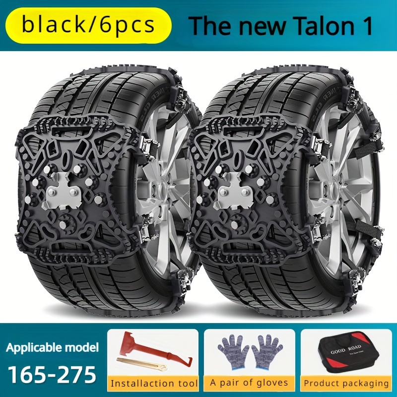 Buy 15 Inch Tire Emergency Anti Skid Snow Chain Straps Pack 10pcs