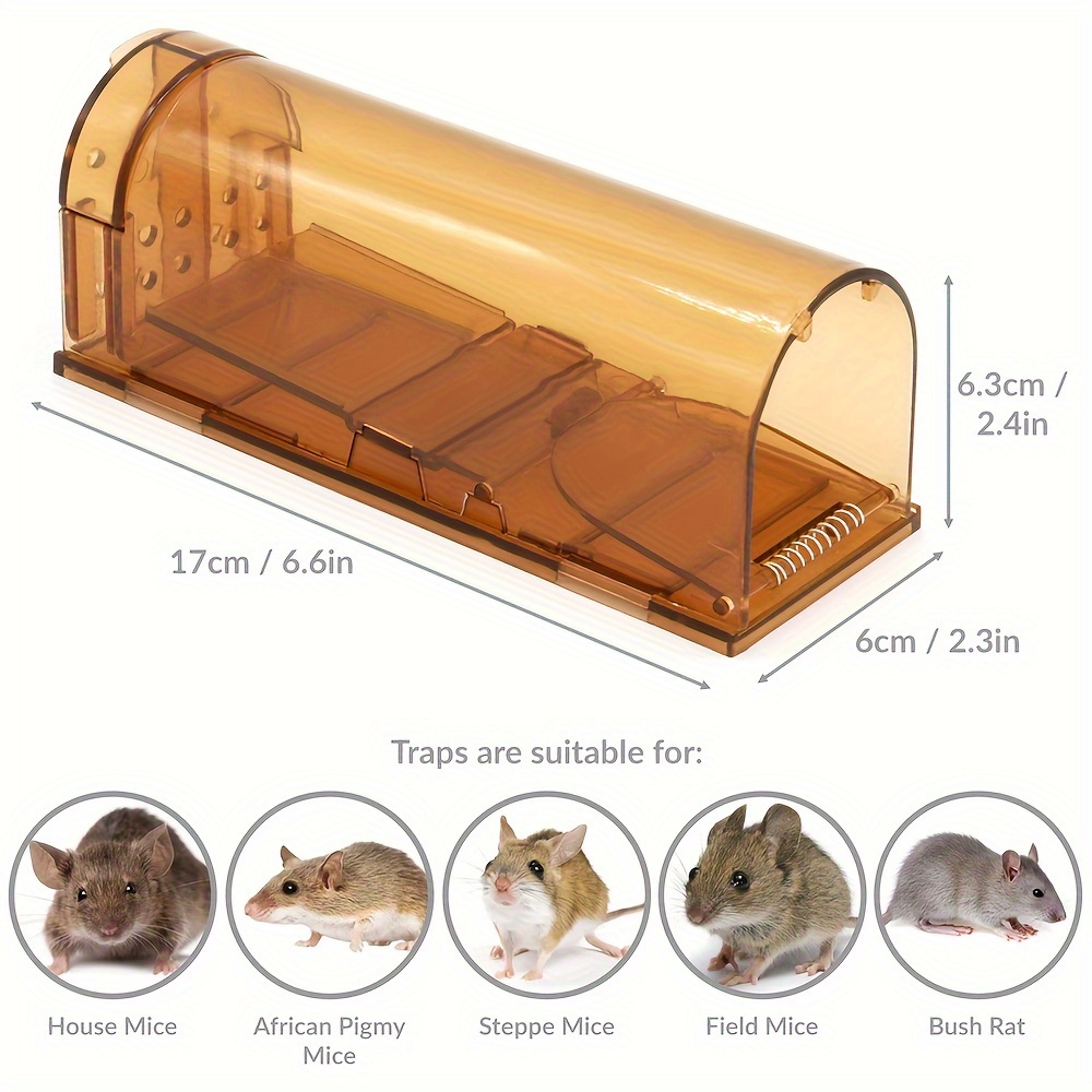 2x Humane Mouse Traps Live Catch & Release Rodent Rat Mice Trap No Harm  Reusable