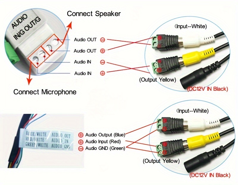 Waterproof Microphone Speaker In 1 Device Security Camera - Temu