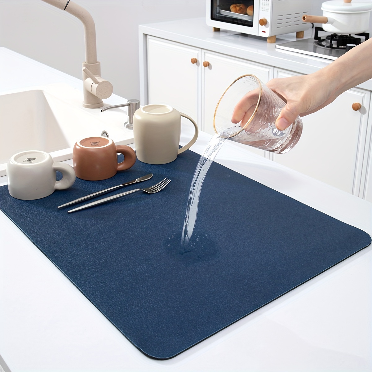 Dish Drying Mat Super Absorbent Drying Mat Large Dish Drying Mats for Kitchen  Counter Easy clean Dish Mat Kitchen Drying Mat 15 in 2023