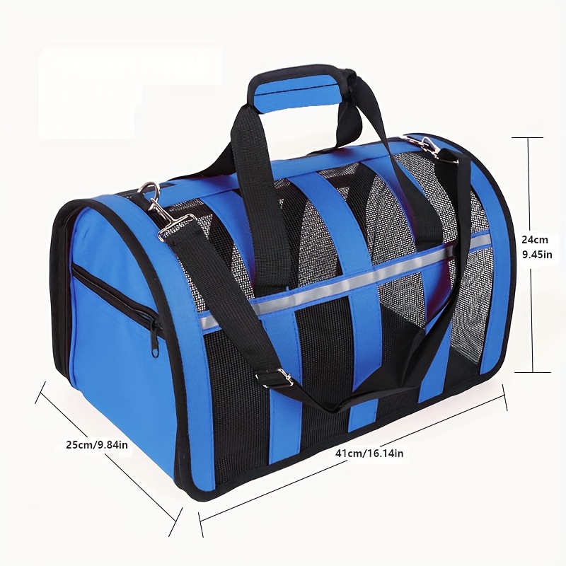 Pet Carrier Airline Approved Duffle Bags Pet Travel - Temu