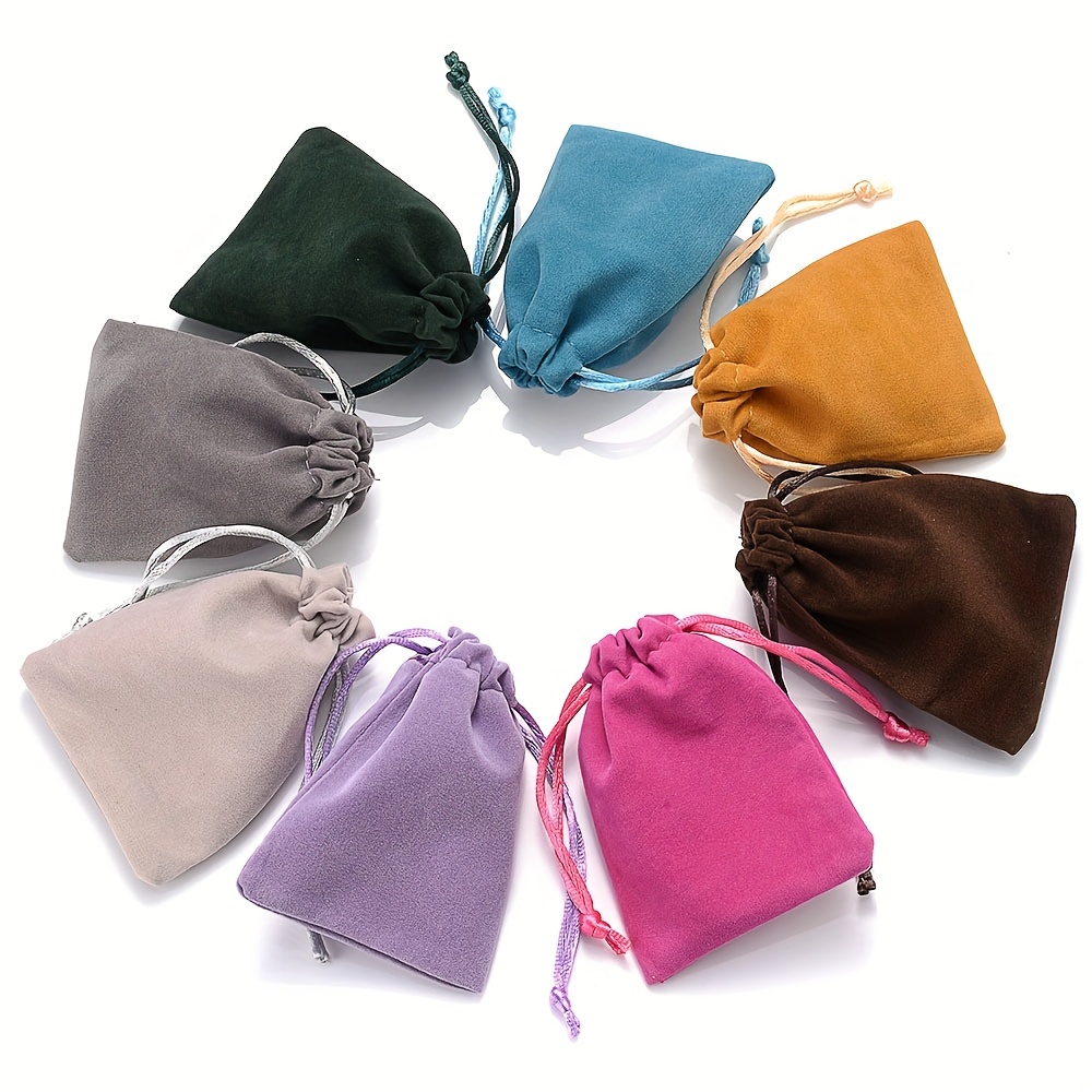  40 Pcs Microfiber Jewelry Pouch 8x8 cm, Jewelry Packaging Bag  Luxury Small Jewelry Gift Bags Bow Tie Microfiber Bag for Bracelet Necklace  Packaging, Envelope Style with String and Divider : Clothing