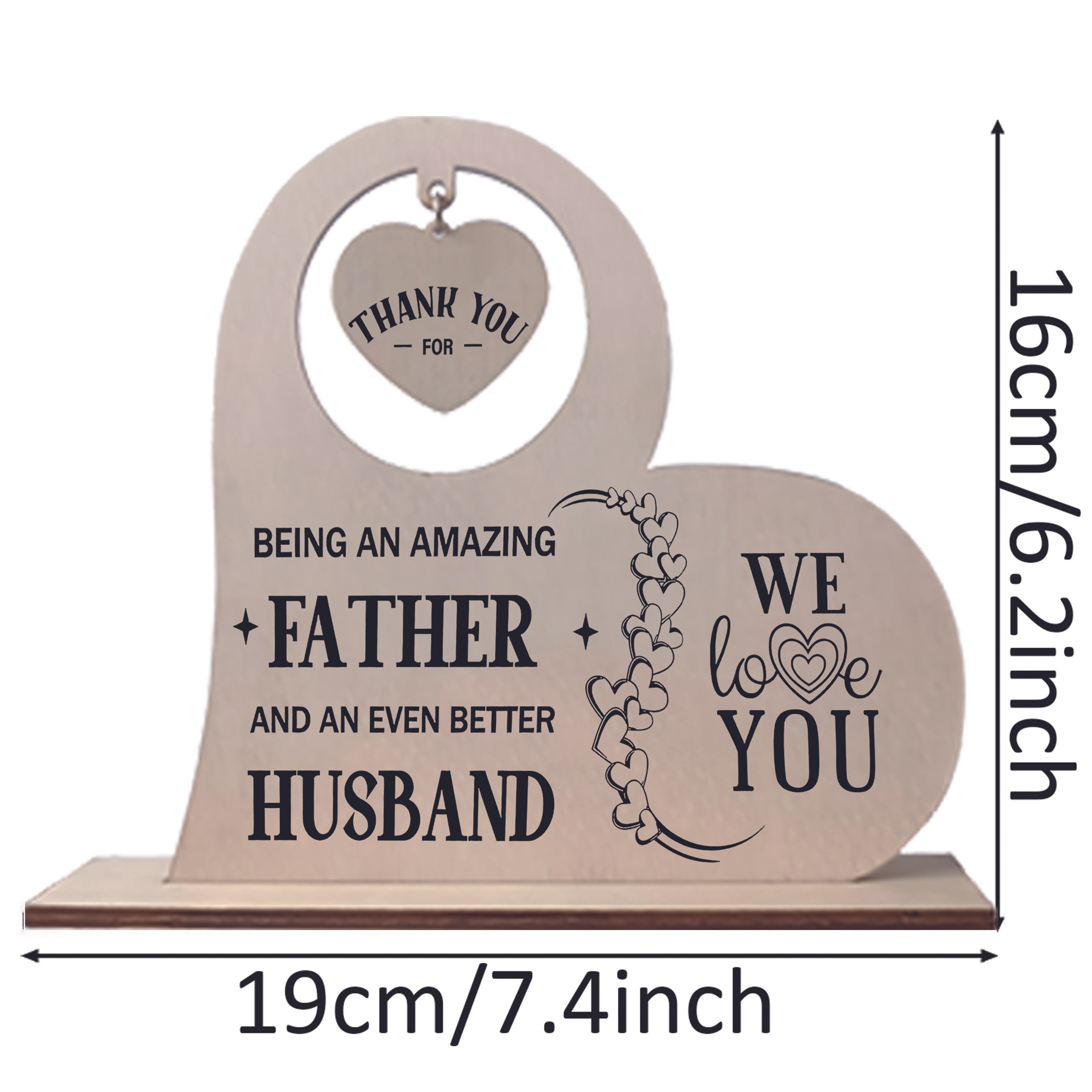 Gifts for Husband - Husband Gifts from Wife - I Love You Gifts for Him for  Anniversary, Husband Birthday Gift, Husband Christmas Gifts - Husband Wood