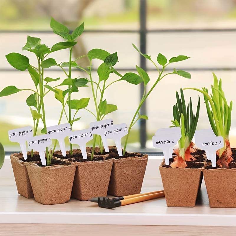 Plant Labels, White Plastic Waterproof Nursery Stake Tags With Double  Headed Waterproof Garden Marker Pen Black - Temu Hungary