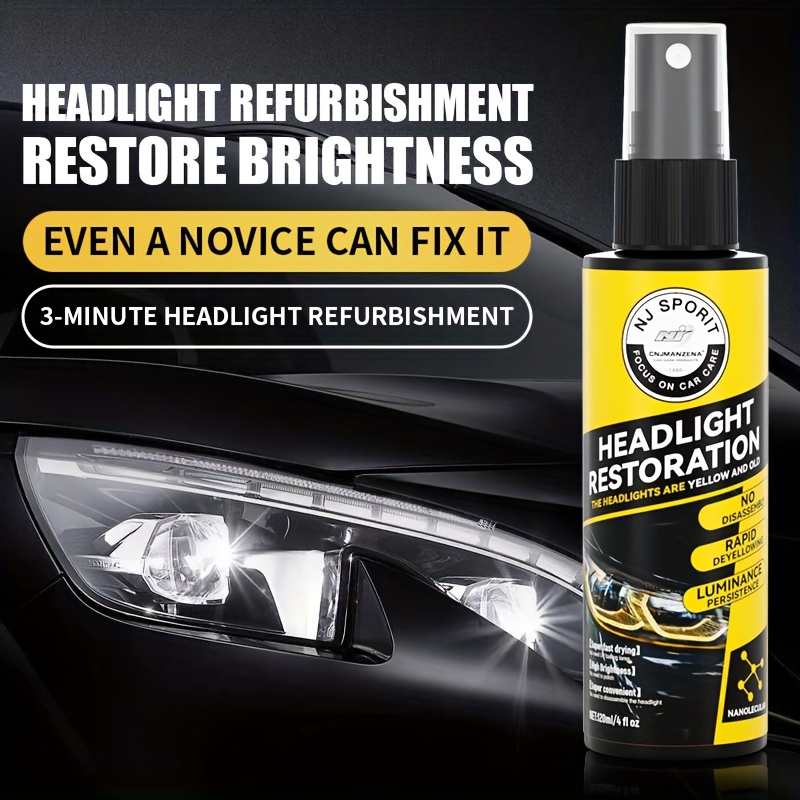 Car Headlight Refurbishment Liquid - Scratch and Yellowing Cleaner