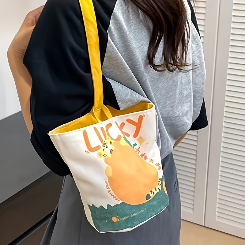 Lucky Canvas Bucket Bag