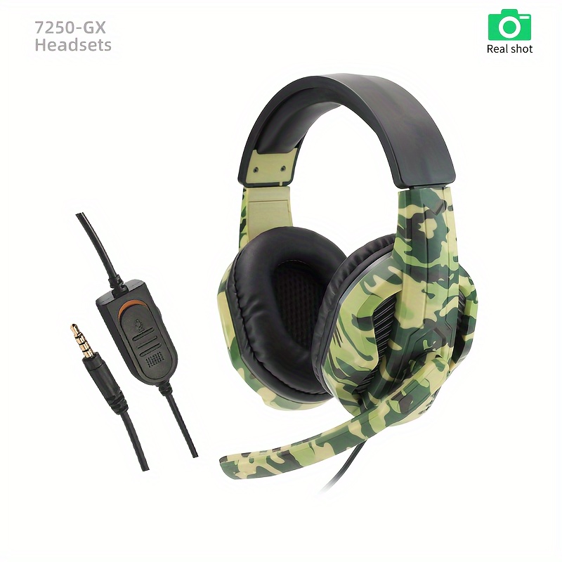 Audifonos Headset Gris Camuflado Militar PS5